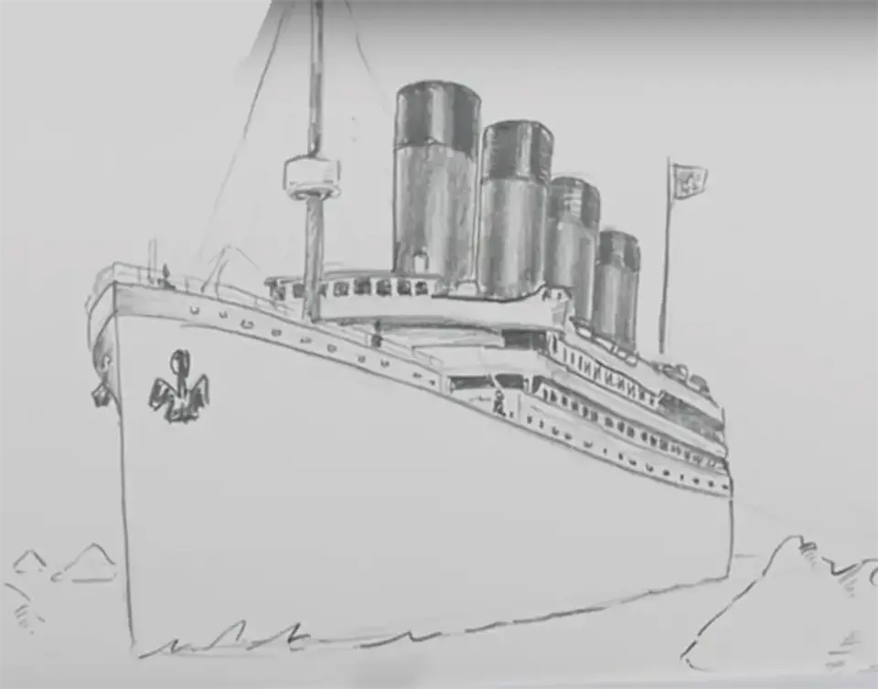 Титаник рисунки