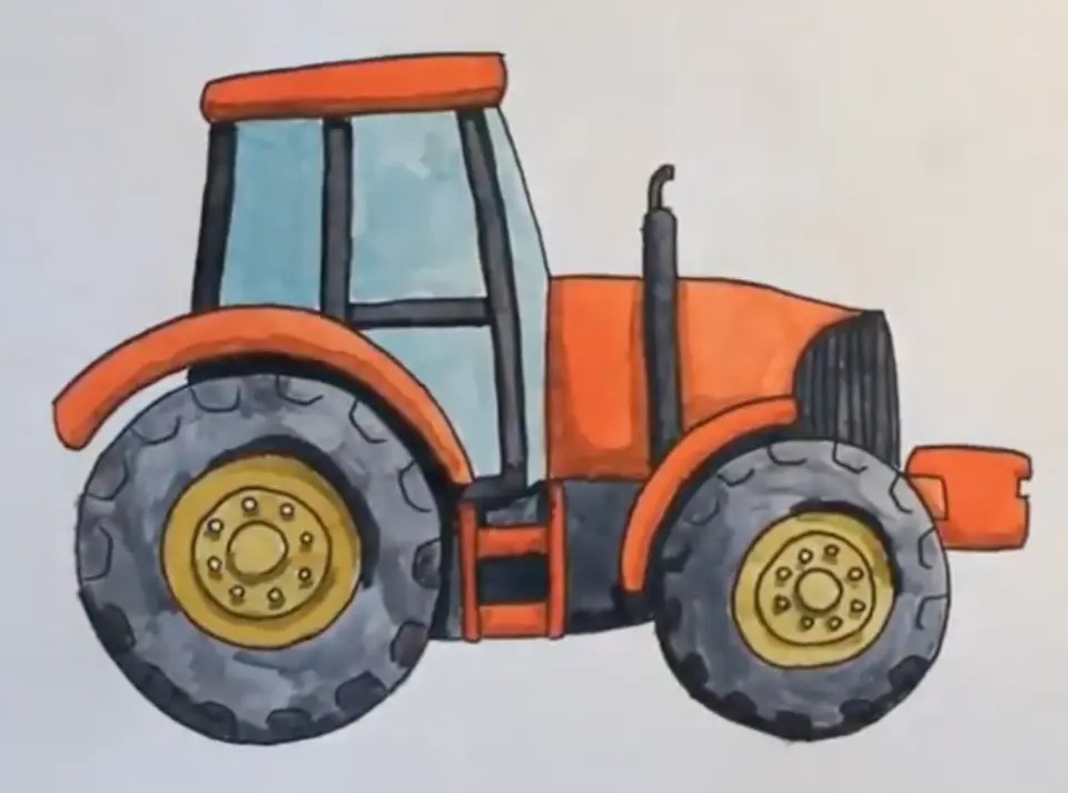 Трактор беларус рисунок
