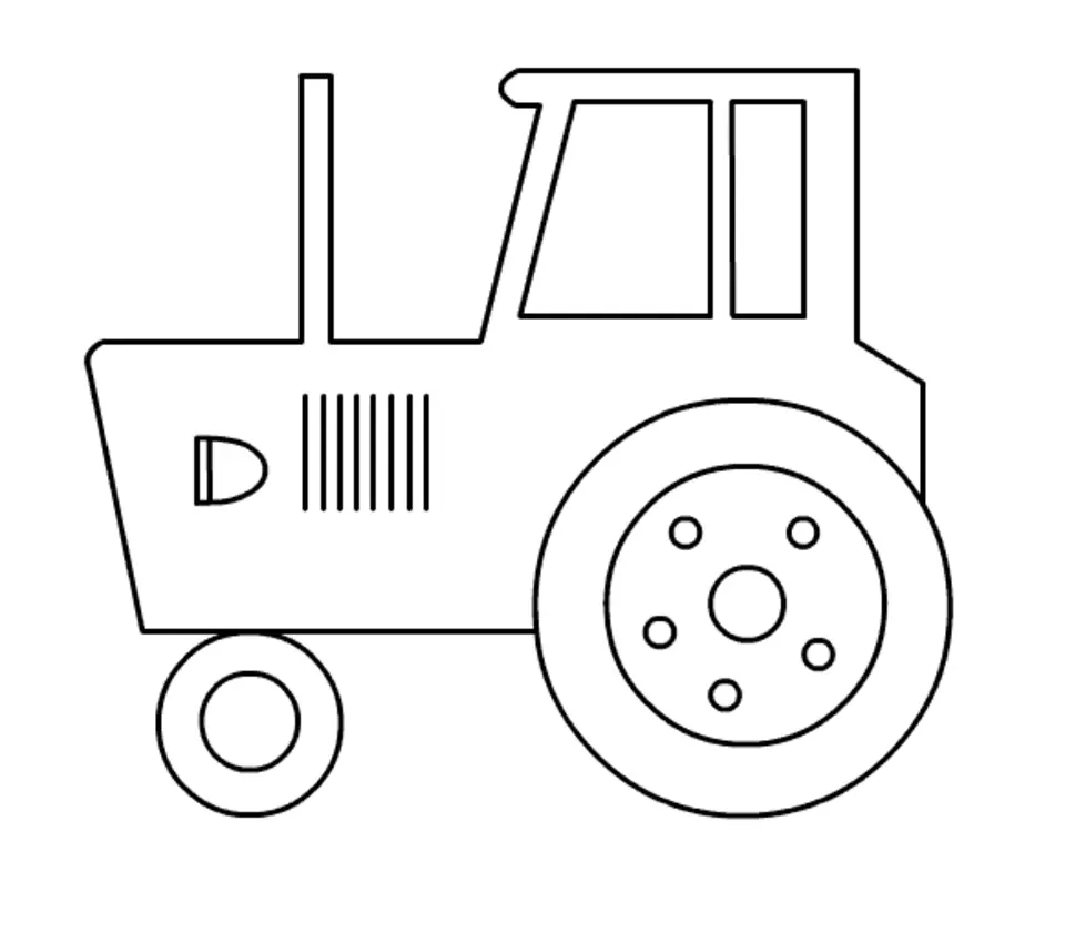 Трактор рисунок для детей