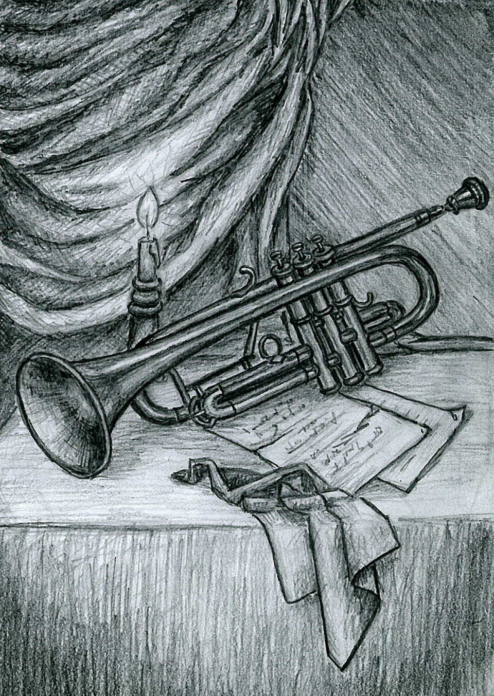 Труба музыкальная рисунок