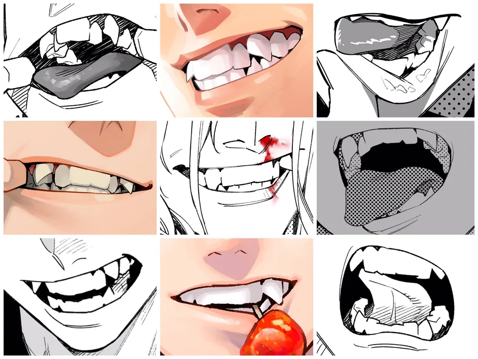Улыбка с зубами аниме