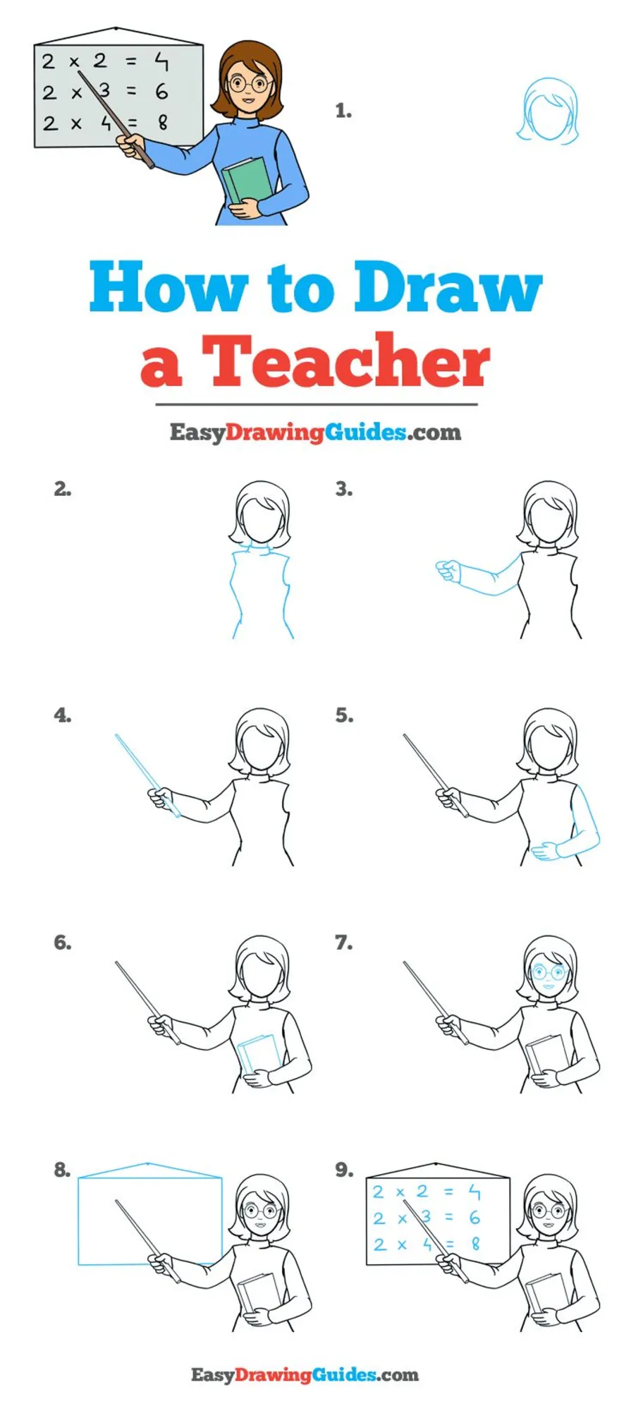 How to draw a teacher