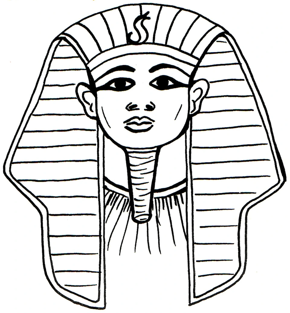 Нефертити раскраска царица египта