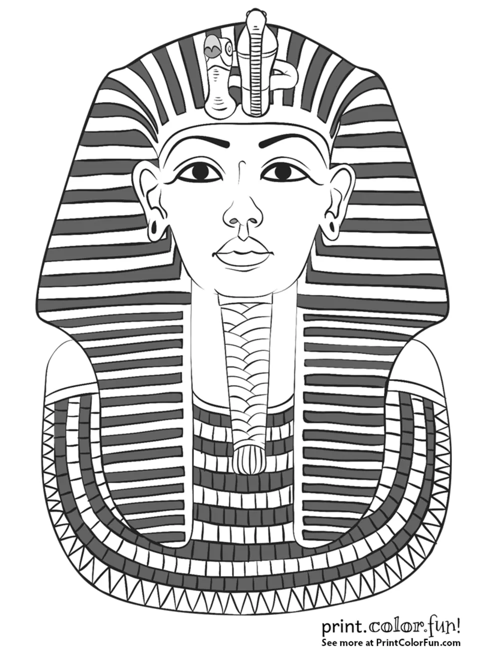Раскраска фараон
