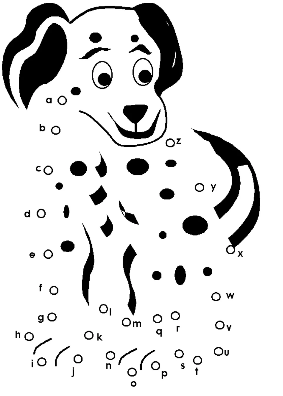 Рисование по точкам собака