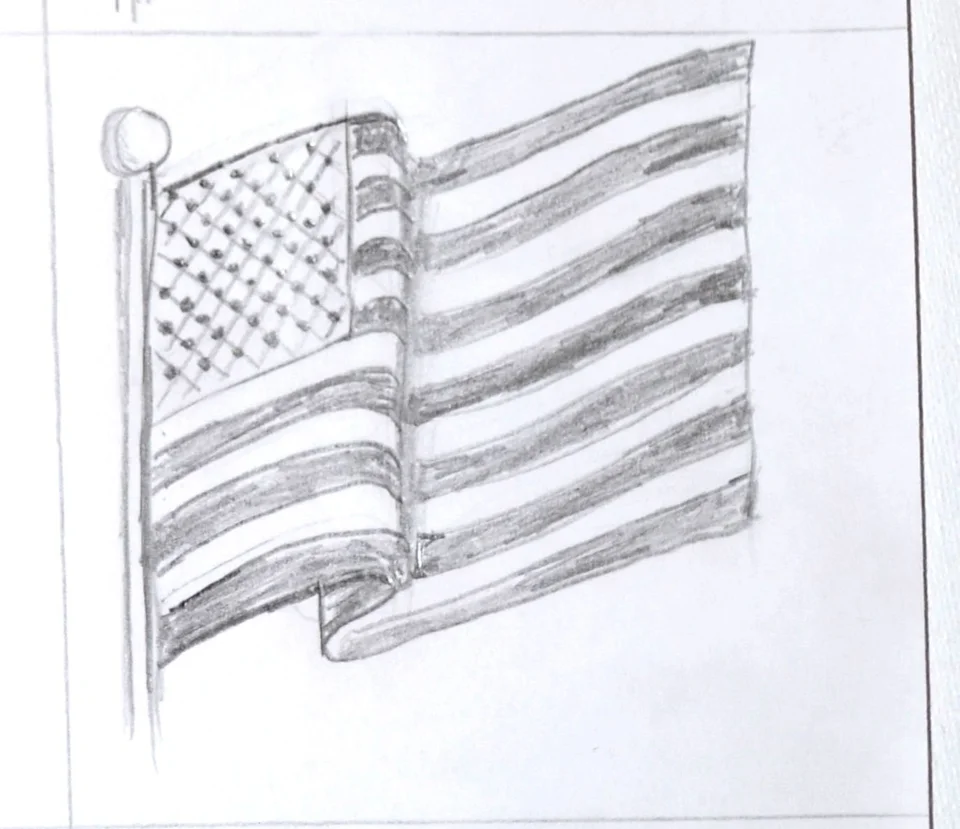 Флаг американское самоа раскраска
