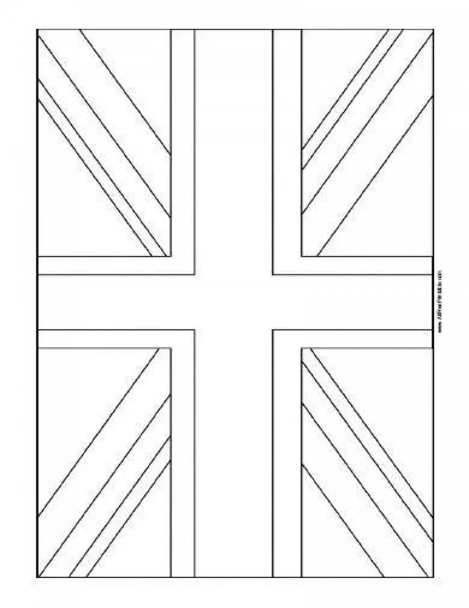 Флаг британии раскраска