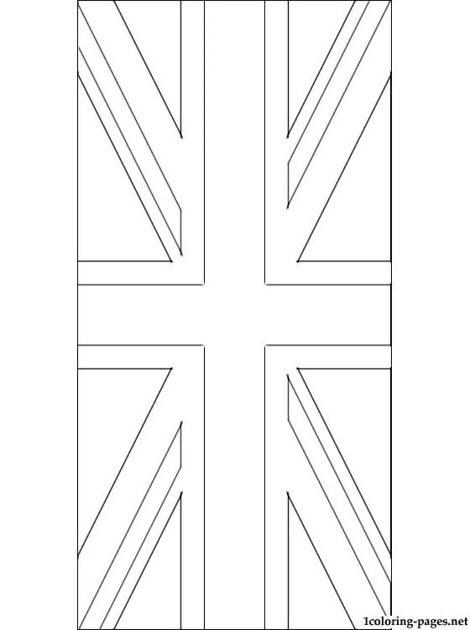 Флаг англии раскраска