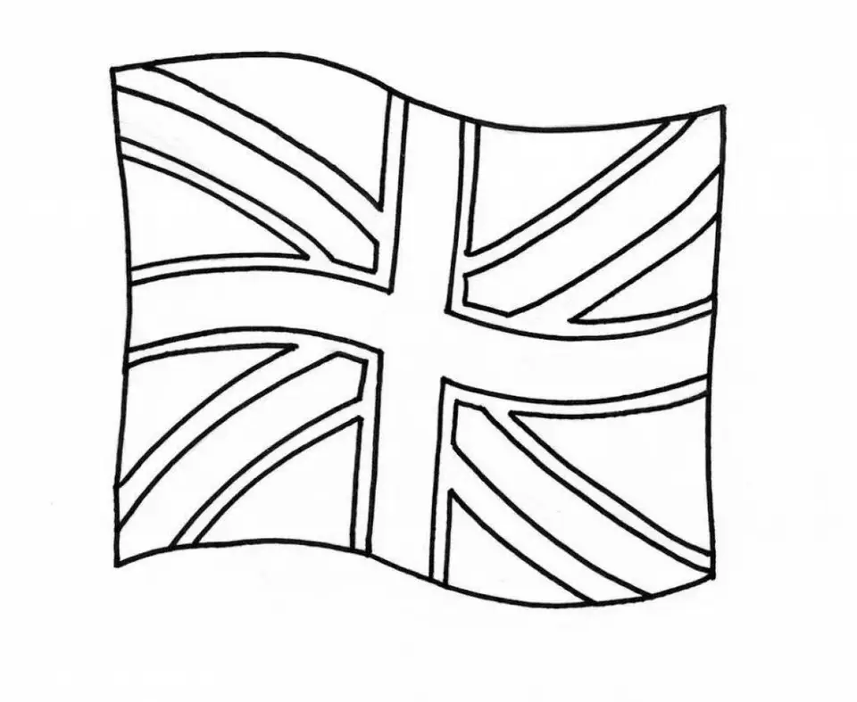 Флаг британии раскраска