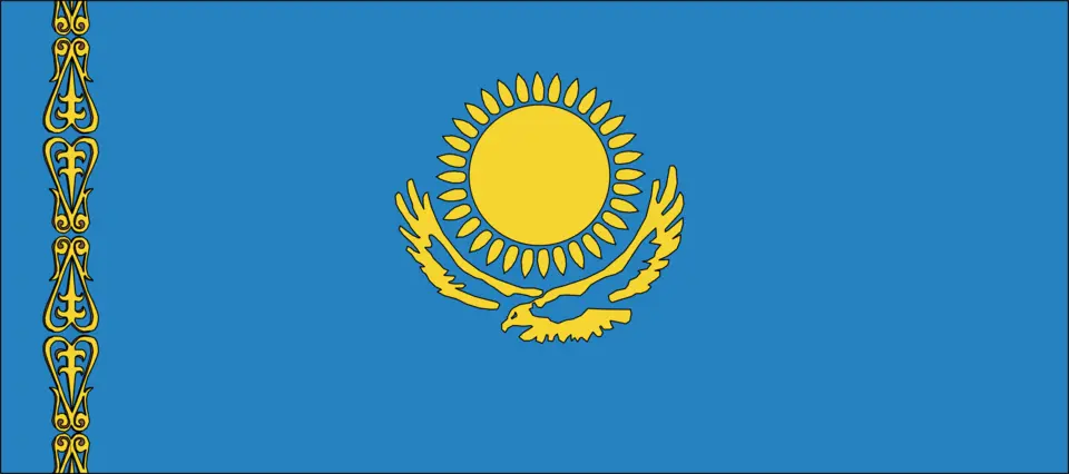 Флаг казахстана с гербом