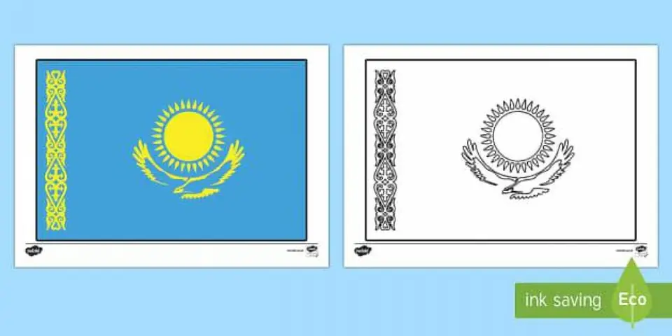 Флаг казахстана рисунок для детей