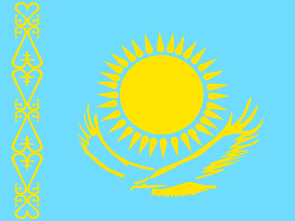 Флаг казахстана вектор