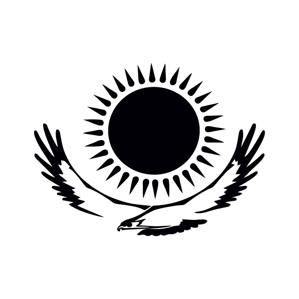 Солнце на флаге казахстана