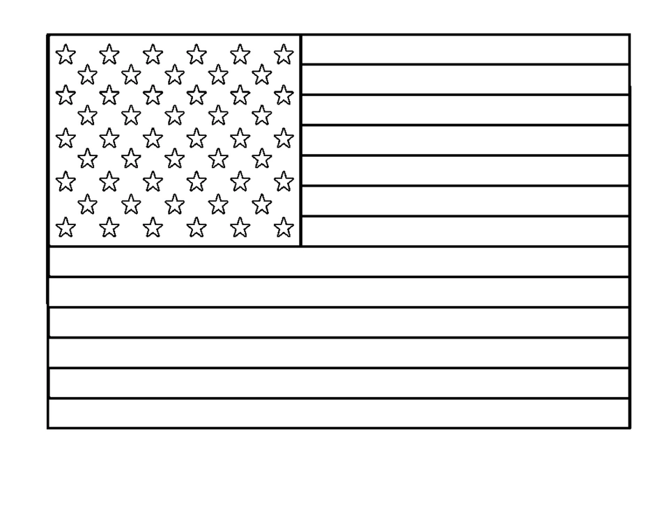 Американский флаг раскраска