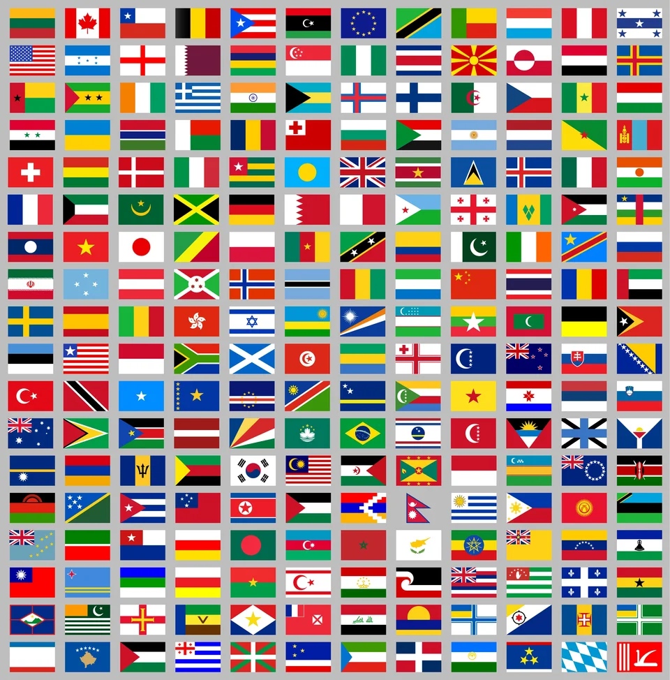 Флаги восточных стран