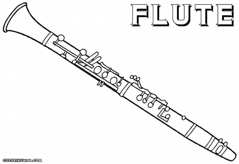 Рисунок флейта