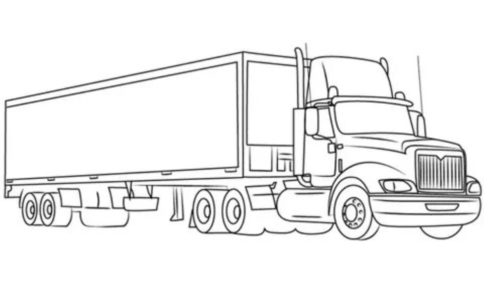 Рисунок грузовика