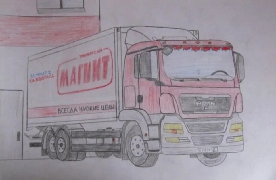 Рисовать ман грузовик