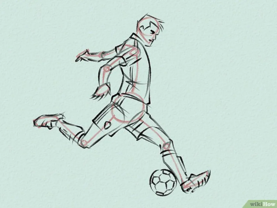 Футболист рисунок