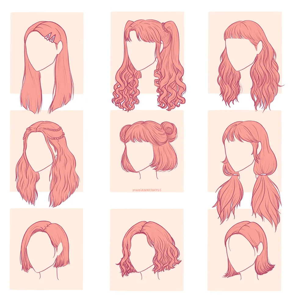Рисование волос