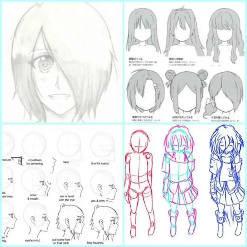 Рисовка аниме персонажей