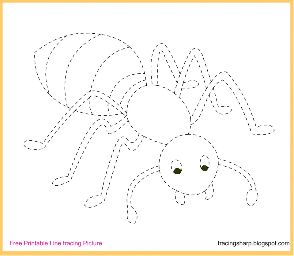 Раскраска для детей паук