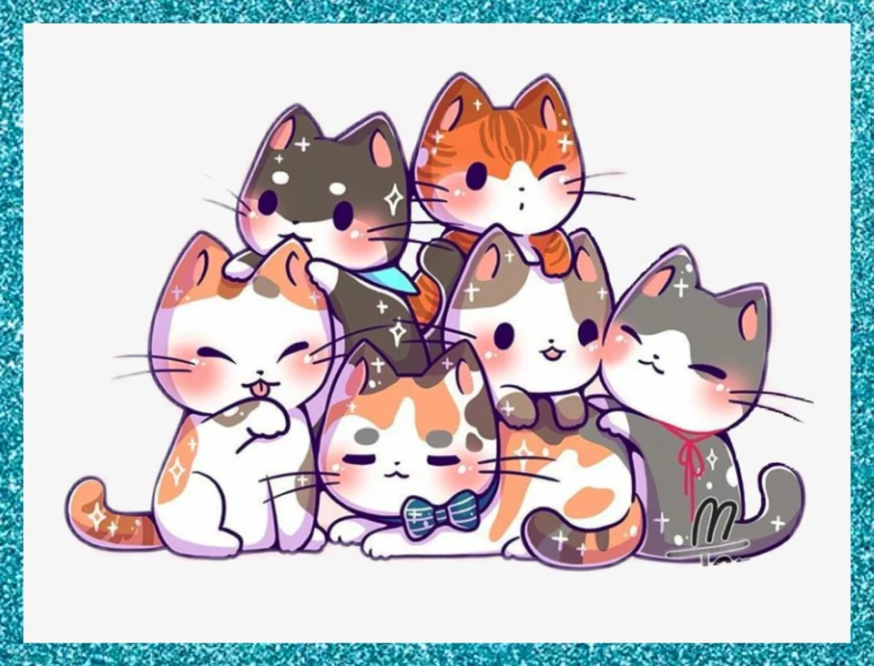 Милые рисунки котиков
