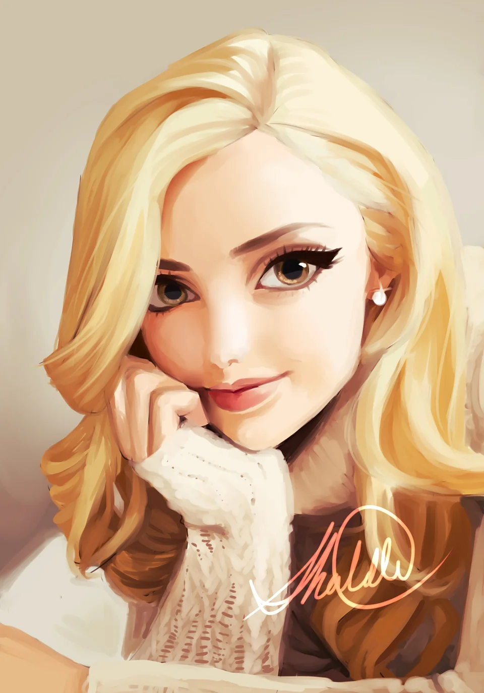 Блондинка портрет