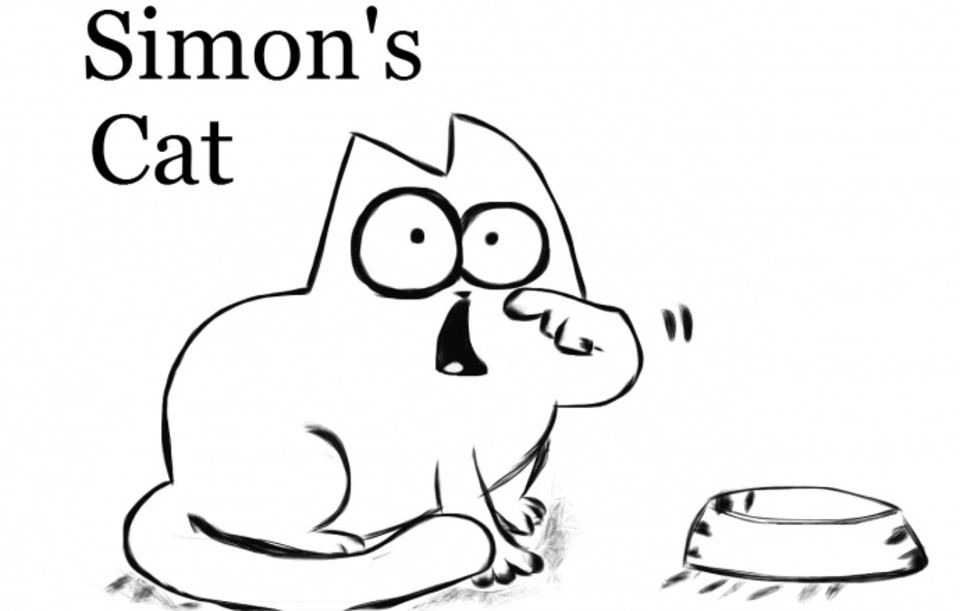 Рисунки кота саймона