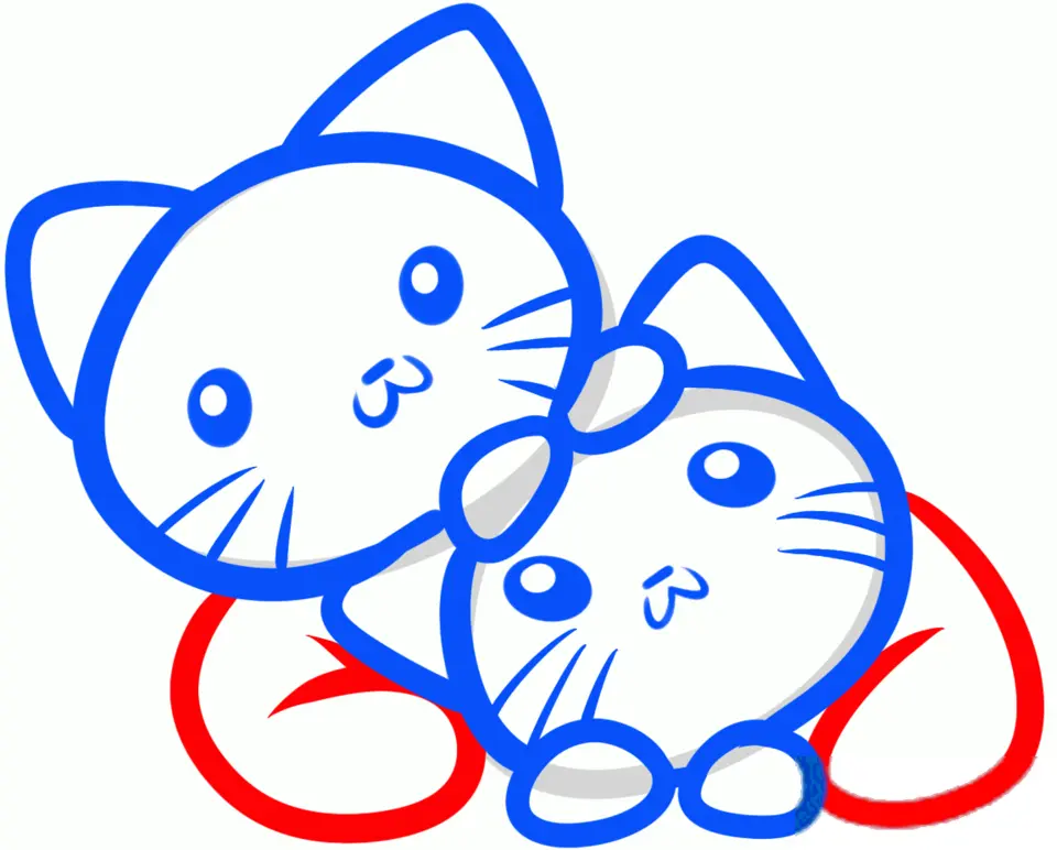 Рисунки котят милых