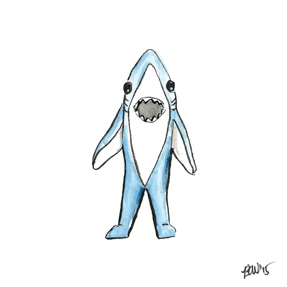 Акула рисунок для срисовки