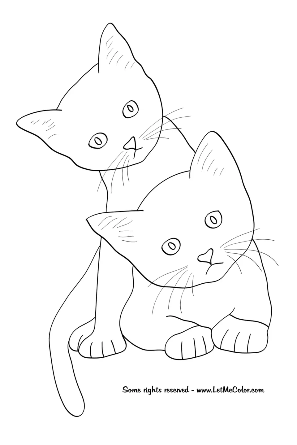 Рисунки кошек и котят для срисовки