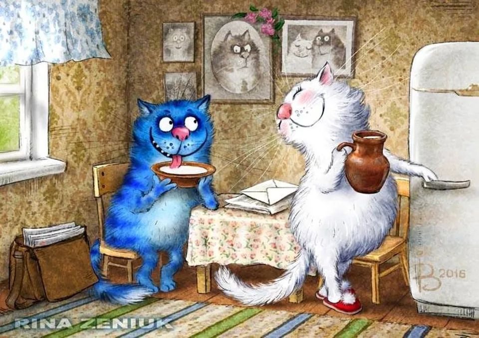 Синие коты ирины зенюк