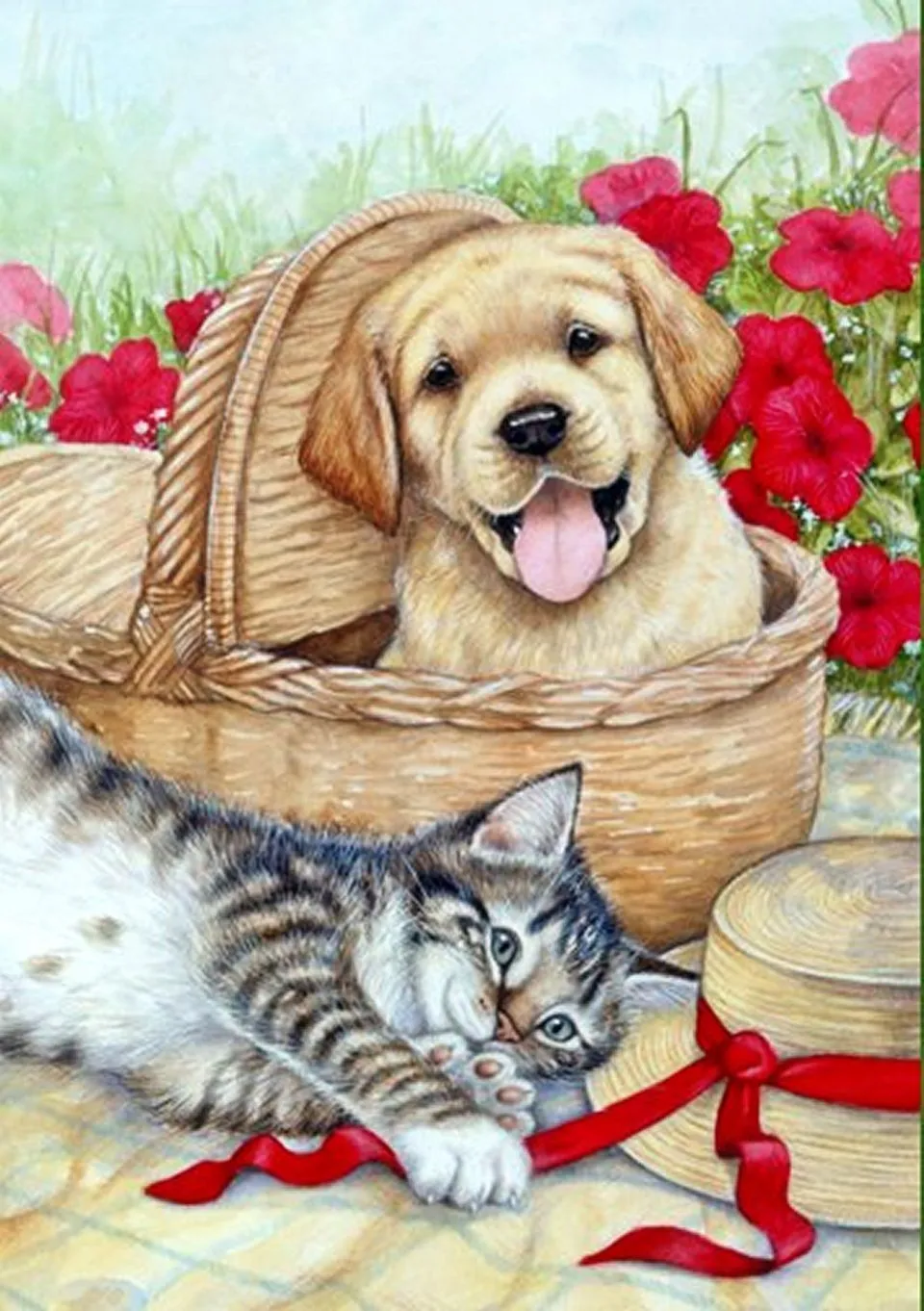 Красивые рисунки кошек и собак