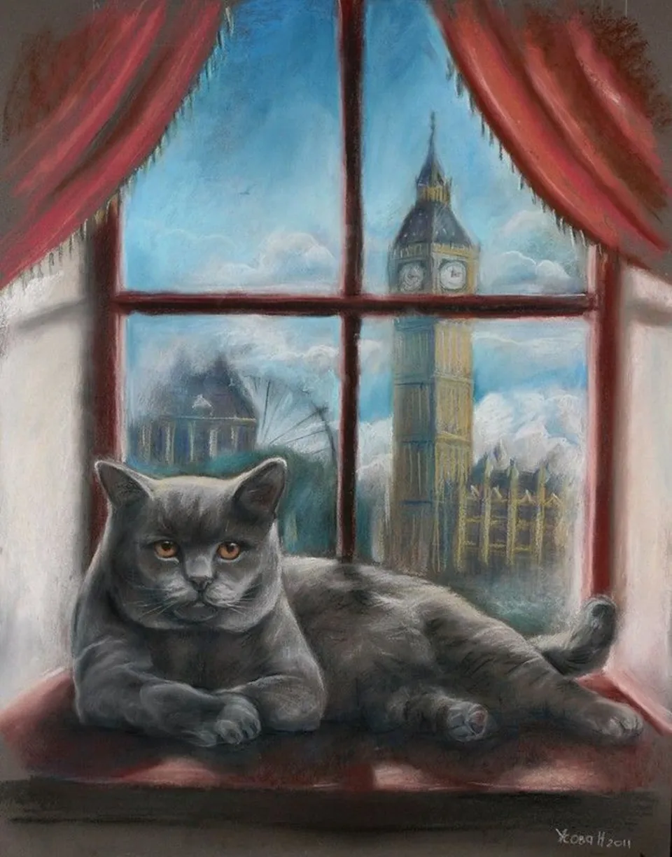Британские коты в живописи