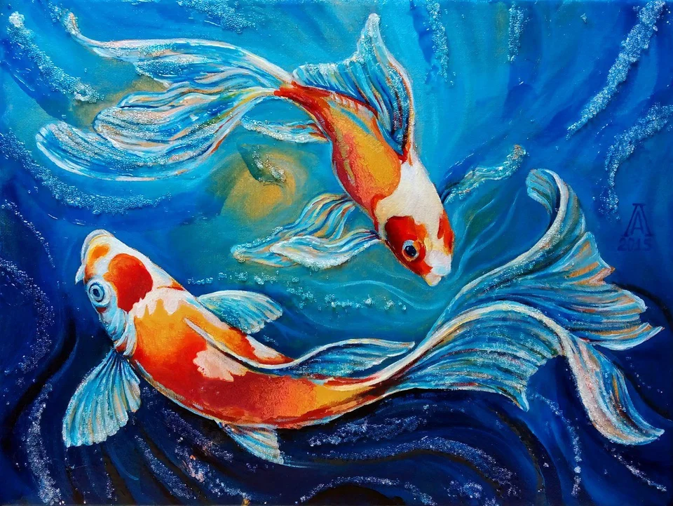 Картина рыбки