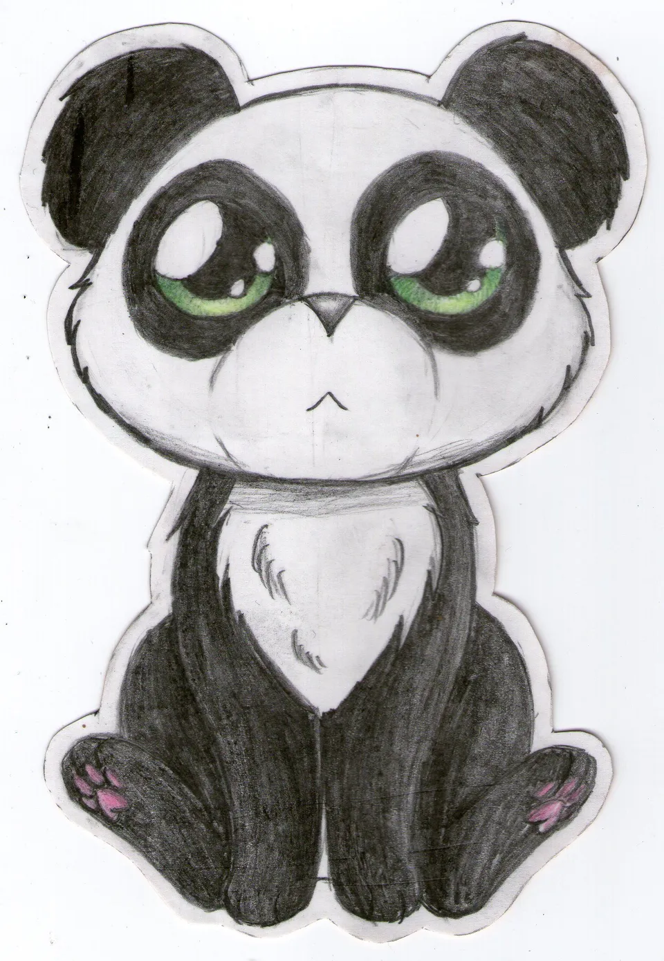Панда для срисовки