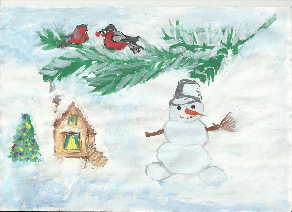 Рисунки на тему зимняя сказка