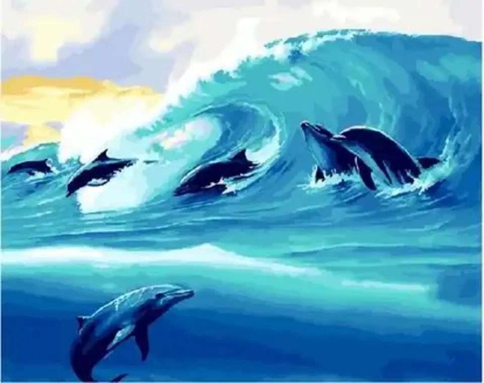 Дельфины картины