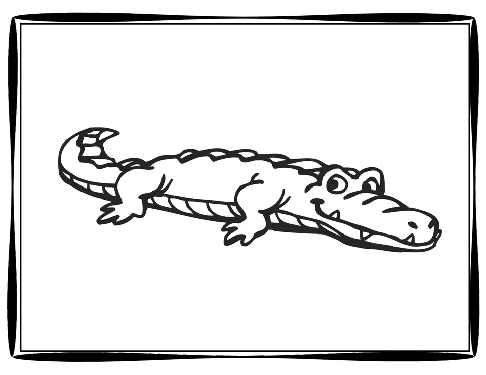 Рисунок крокодила