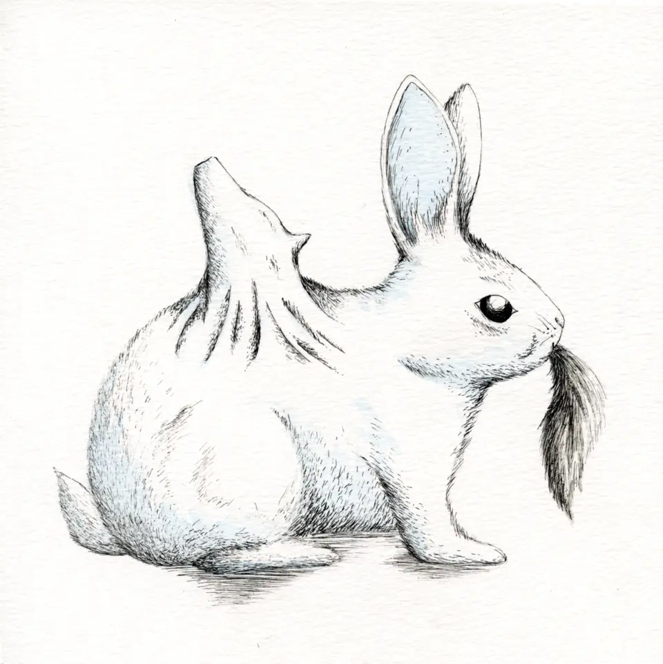 Срисовка кролика