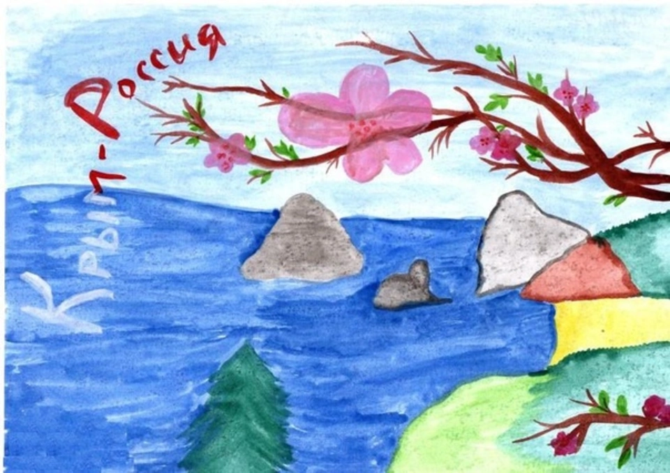Детские рисунки весна