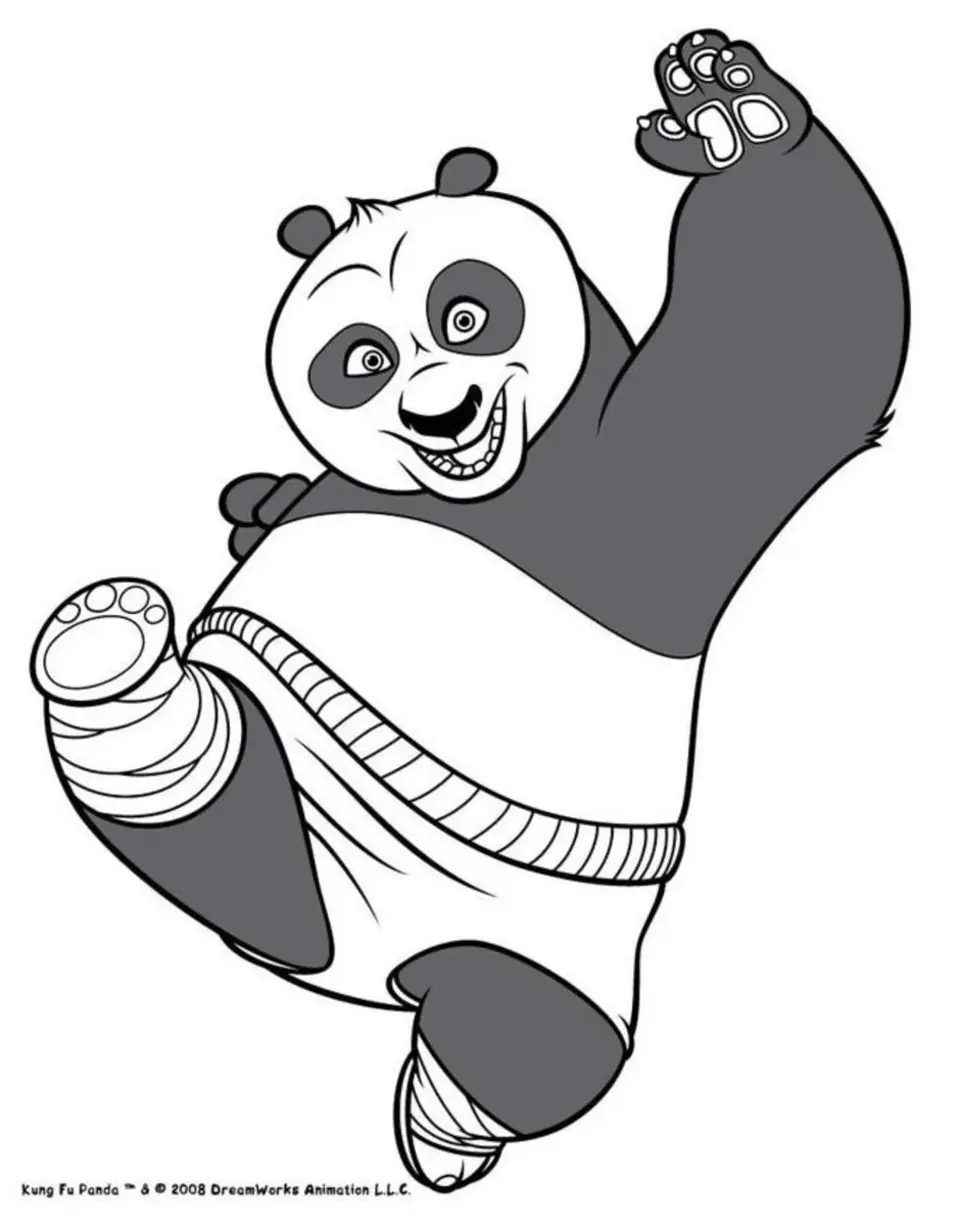Кунг фу панда рисунок