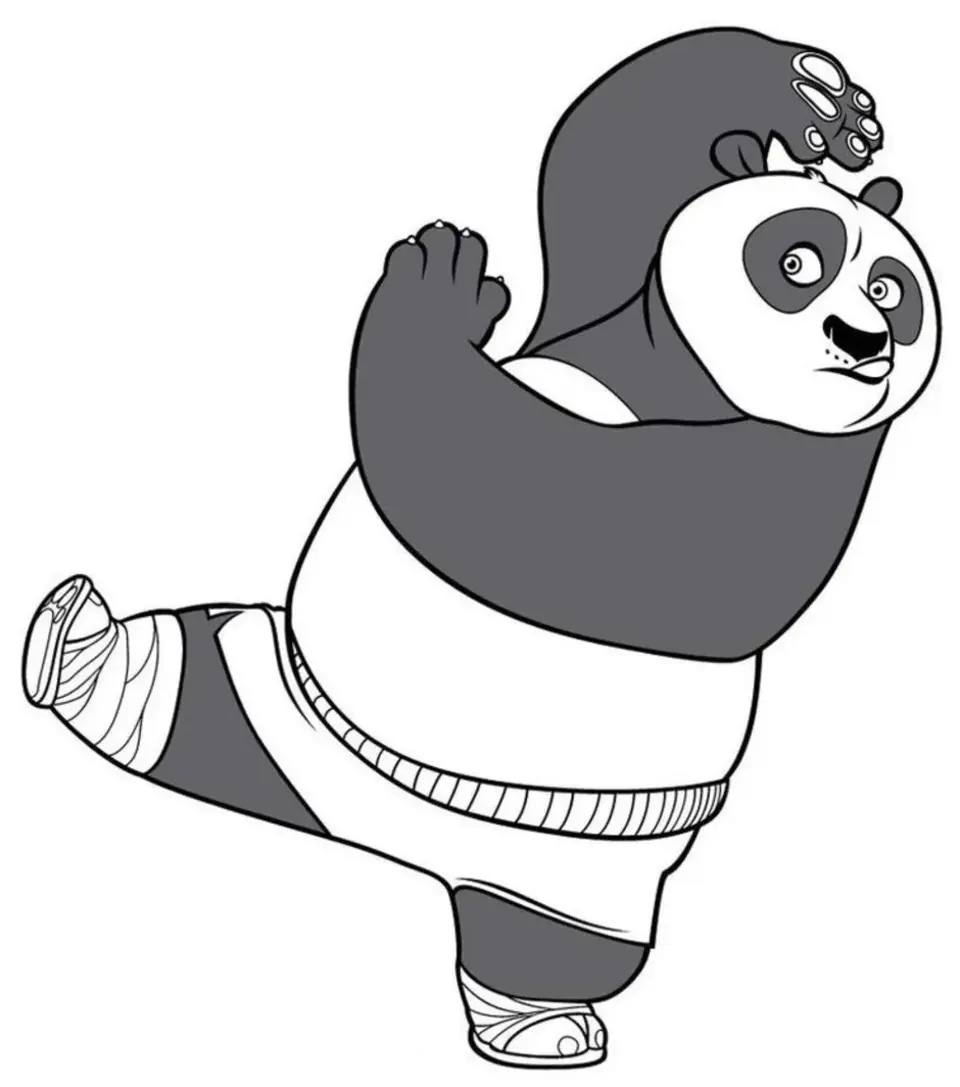Панда из кунг фу панда