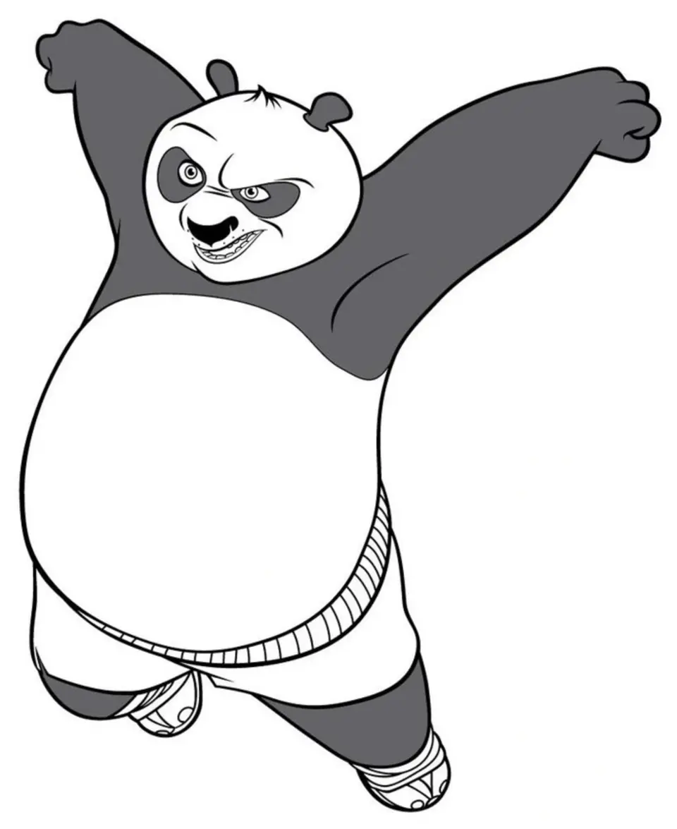 Кунг фу панда рисунок