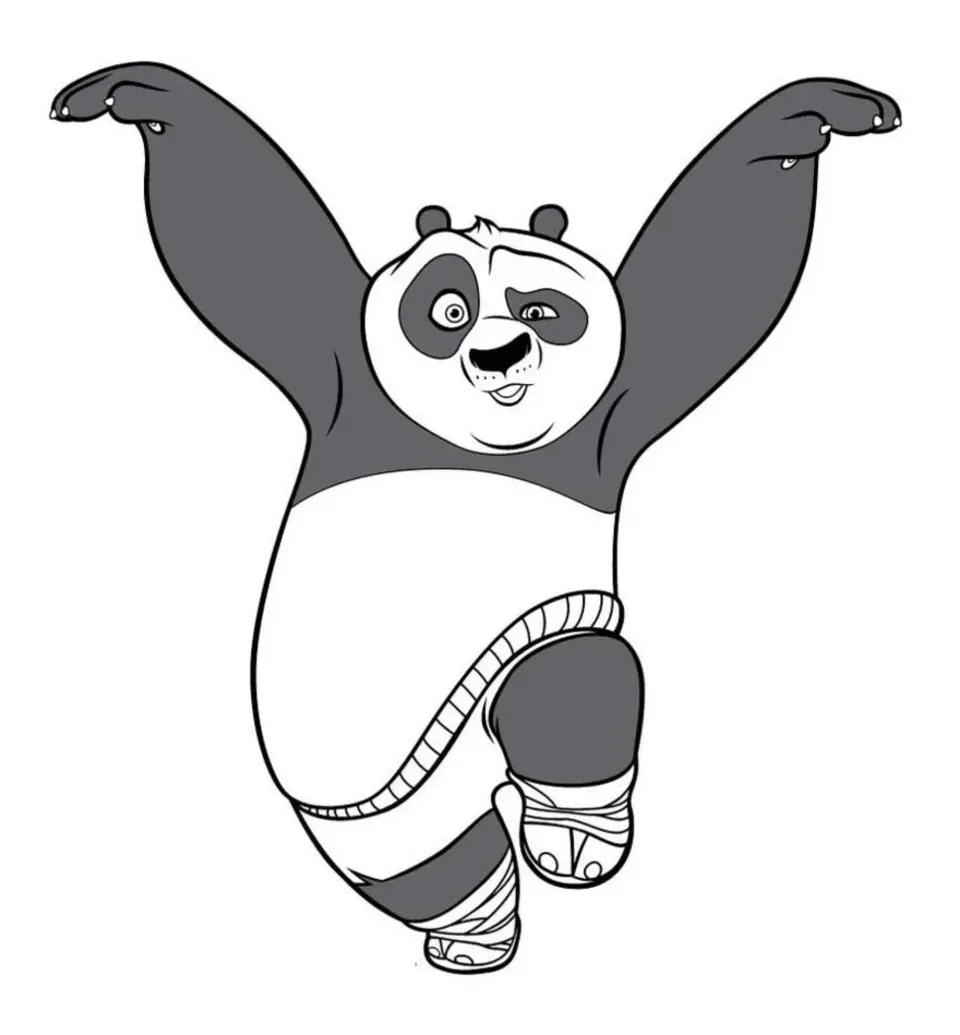 Панда из кунг фу панда