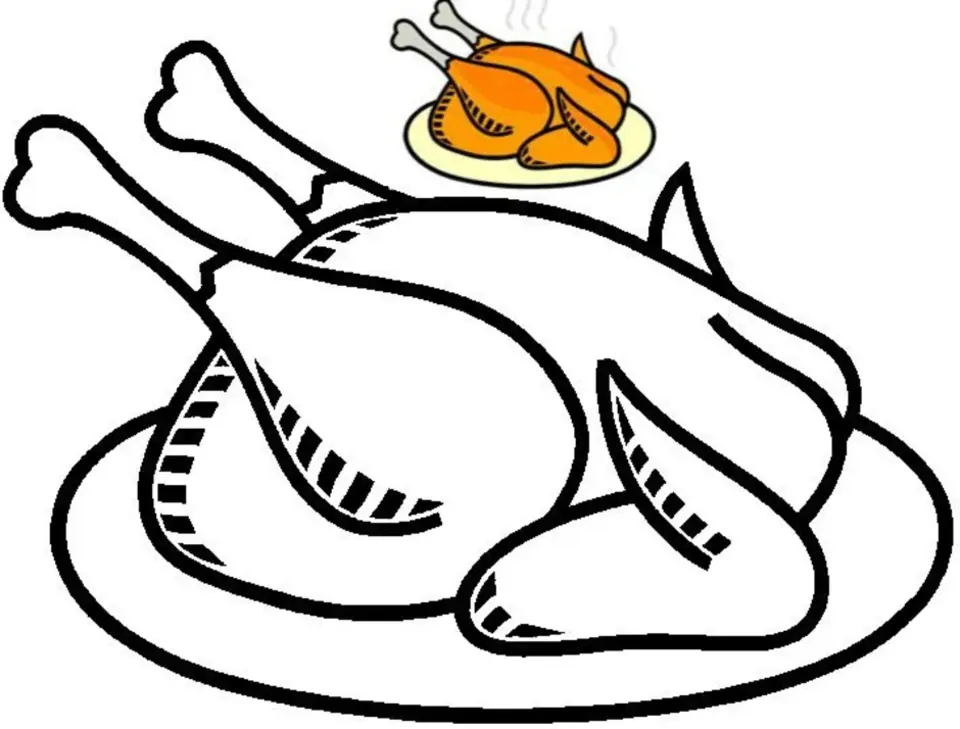 Курица блюдо рисунок для детей