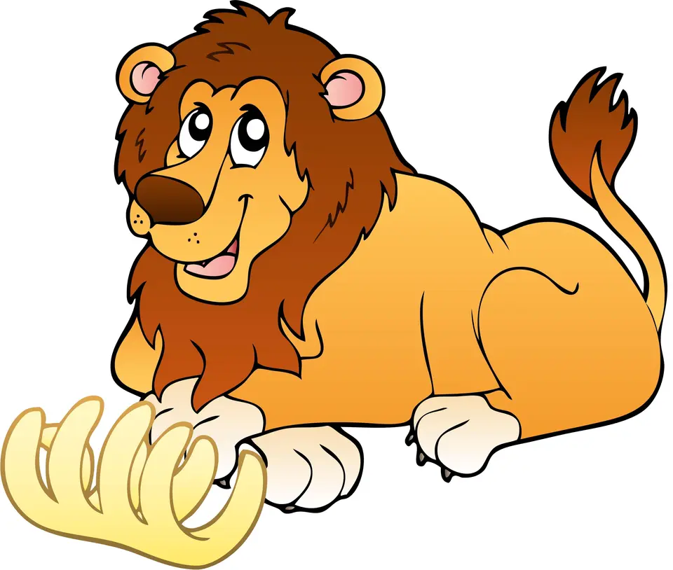 Рисунок льва детский