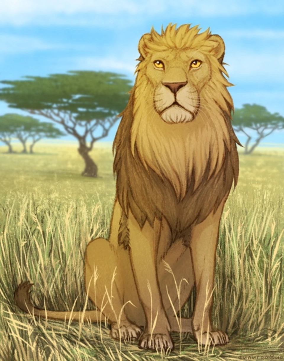 Король лев саблезубый тигр