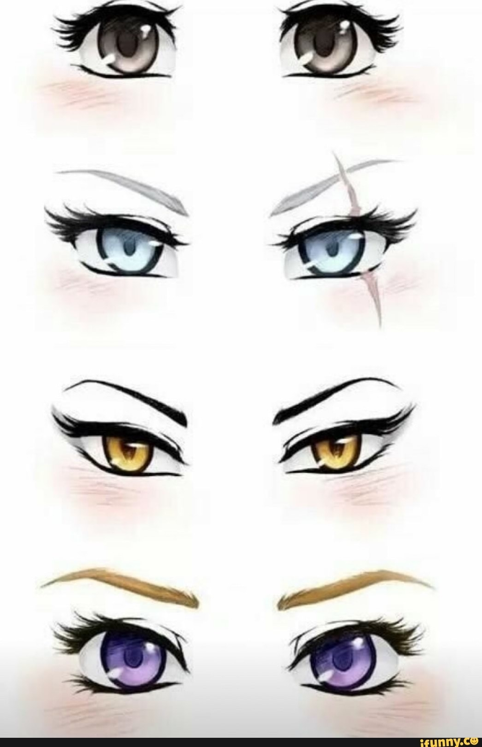 Рисунки глаз аниме